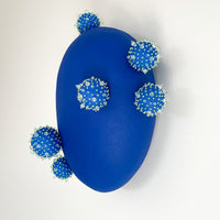 Morning Droplets - Porcelain and Glass Wall Sculpture