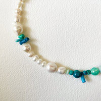 Beachcomber Pearl and Stone Necklace