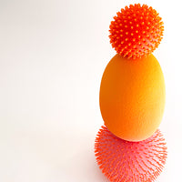 Spore Totem I - Porcelain and Glass Sculpture