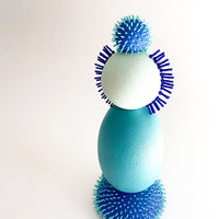 Spore Totem II - Porcelain and Glass Sculpture