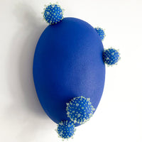 Morning Droplets - Porcelain and Glass Wall Sculpture