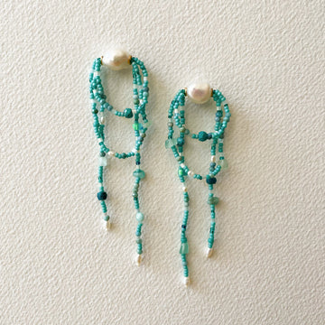 Beachcomber Knot Earrings in Turquoise